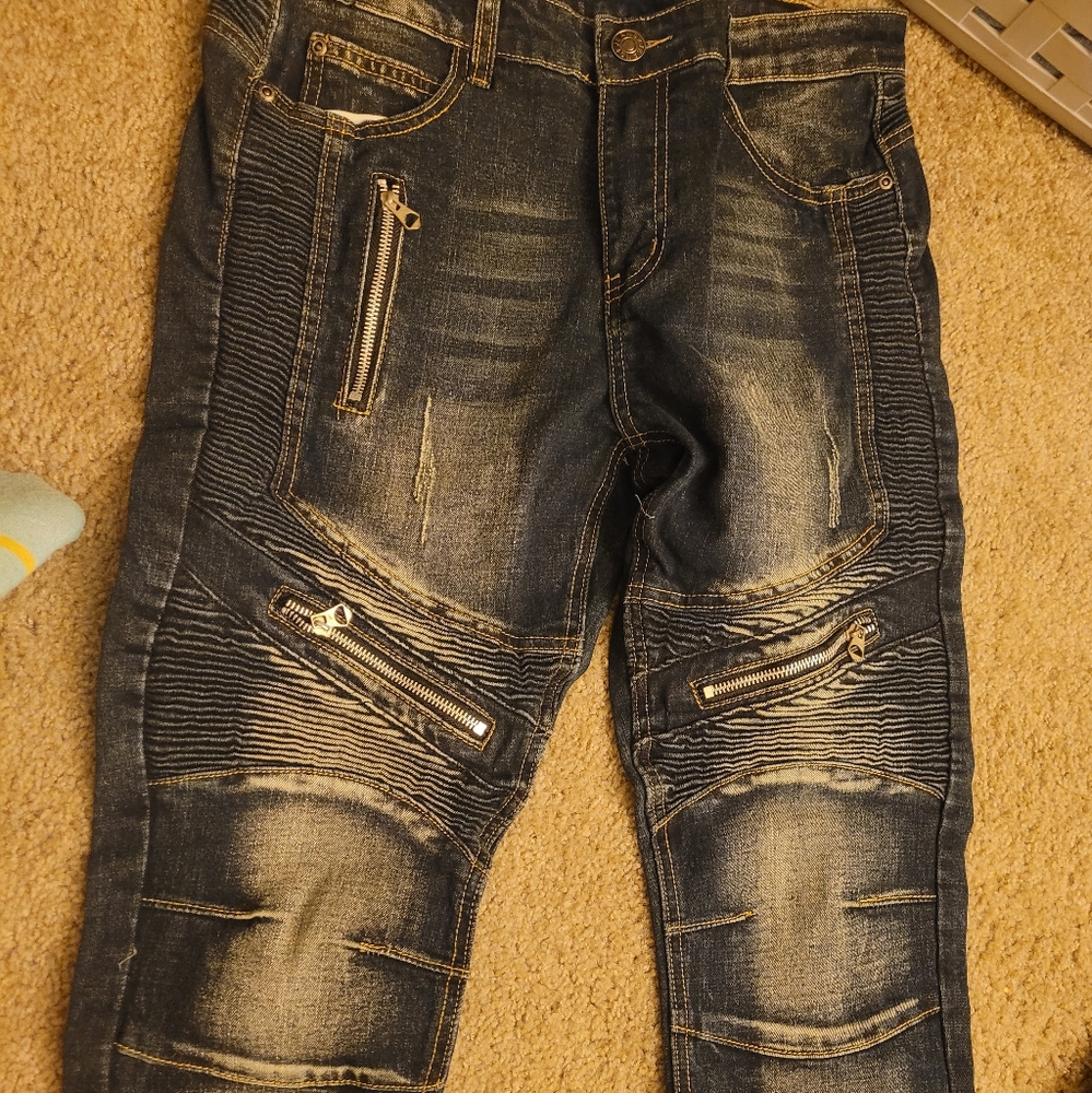 Mens distressed pants
